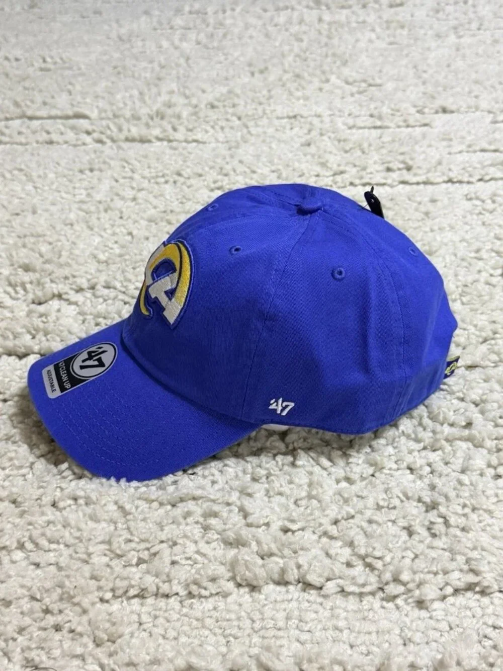 47 NFL Men's Los Angeles Rams Clean Up Royal Adjustable Hat Cap